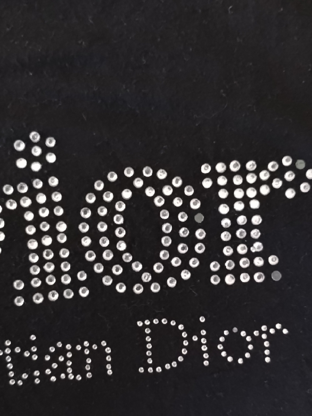 Christian Dior Black Tee with Signature Label - Picture 12 of 16